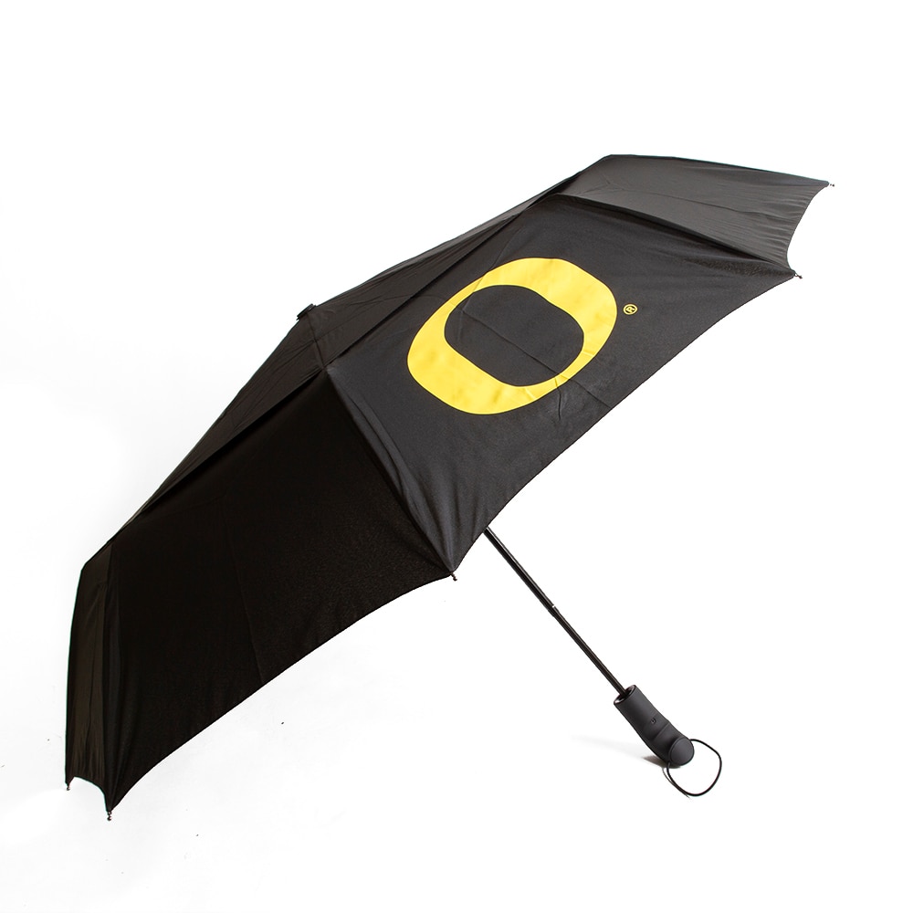 Classic Oregon O, Storm Duds, Black, Umbrella - Mini, Water Resistant, Accessories, Unisex, 42", Classic, Epoxy Dome Handle, Fighting Duck, 572287